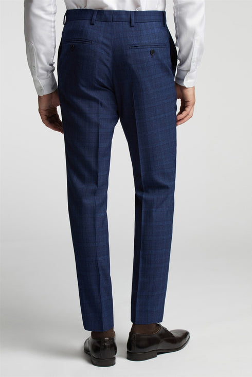 CANIST-Suits-CANIS NAVY GRID CHECK REG TRS- Ted Baker Romania
