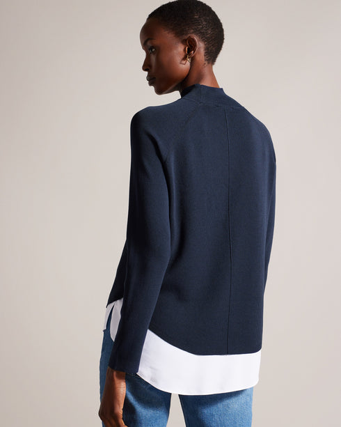 POPILIA-Knitwear-Mockable knit jumper- Ted Baker Romania
