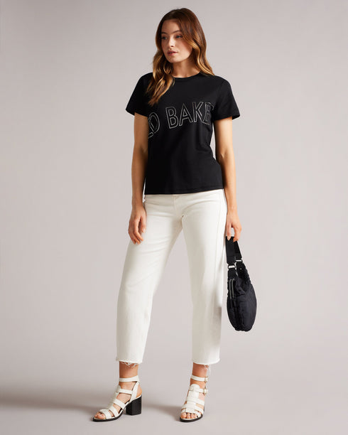 MALOM-Tops-Brand Foil Tee- Ted Baker Romania