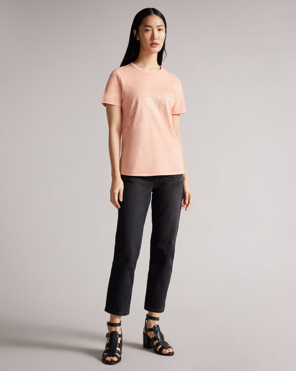 MALOM-Tops-Brand Foil Tee- Ted Baker Romania
