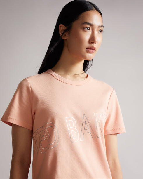MALOM-Tops-Brand Foil Tee- Ted Baker Romania