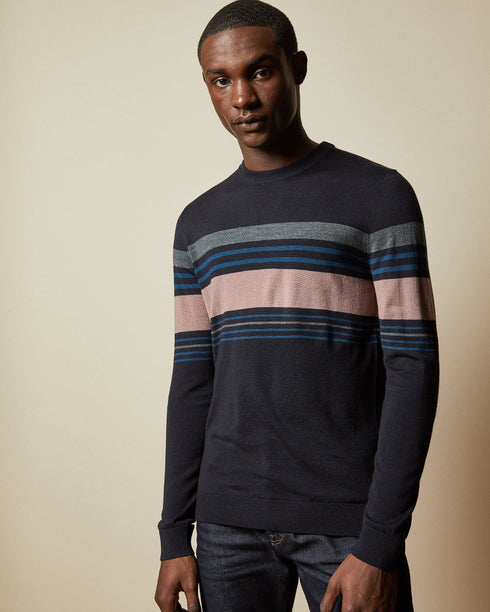 <P>Add Some Contemporary Ted Baker Style To Your Knitwear Wardrobe With This Swiftie Jumper From Ted Baker.</P>
<P>Made Fr...