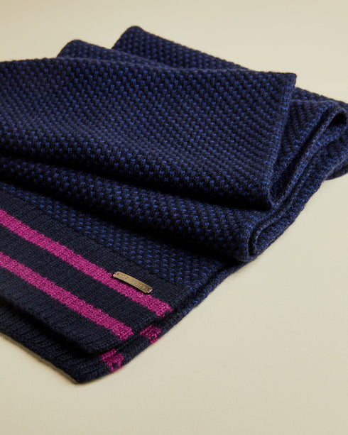 <Div>
<P>A Rich Bird'S-Eye Texture Marks A Charming Scarf Knit From A Soft Merino Wool Blend With A Touch Of Cashmere.</P>...