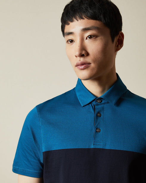 <P>Sleeved Blocked Colour Polo</P>