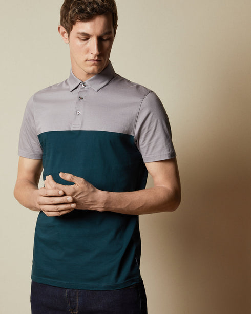<P>Sleeved Blocked Colour Polo</P>