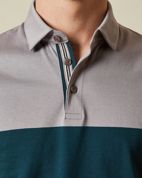 <P>Sleeved Blocked Colour Polo</P>