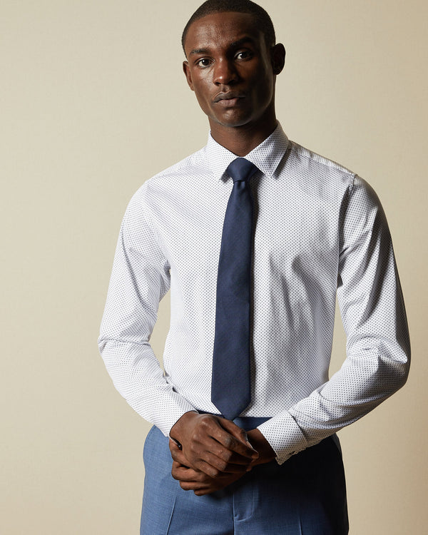 ZAK-Shirts-Long sleeve Modern Fit Geo Print Shirt- Ted Baker Romania