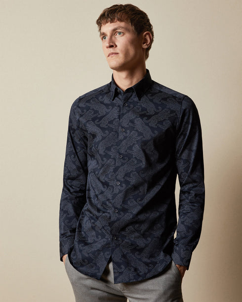 <P>Cat Printed Shirt</P>