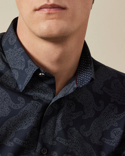 <P>Cat Printed Shirt</P>