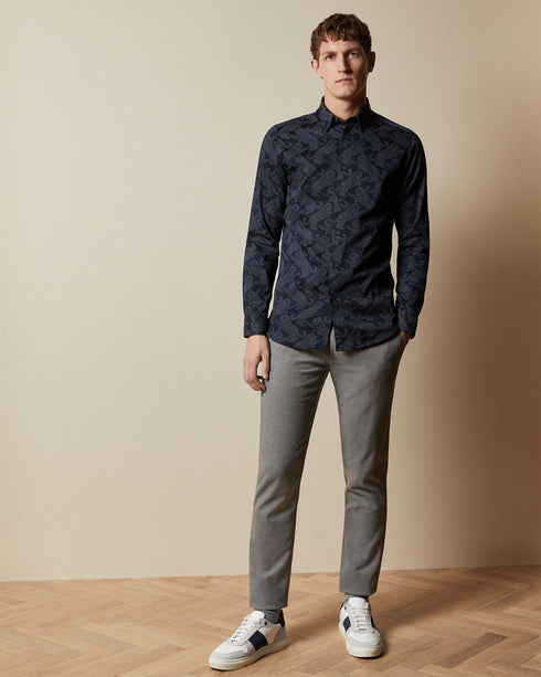 <P>Cat Printed Shirt</P>