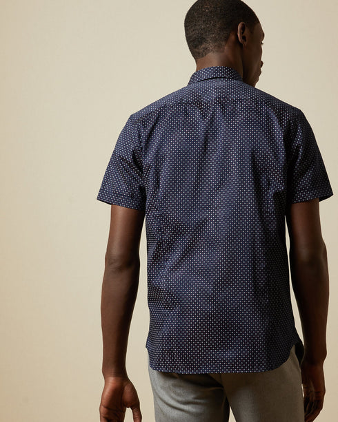 <P>Cotton Geo Print Shirt</P>
<P><Span>Bring A Fun Pop Of Print To Looks With The Sortit Shirt From Ted. Designed With A G...