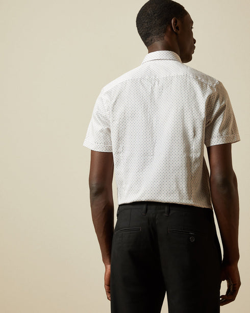 <P>Cotton Geo Print Shirt</P>
<P><Span>Bring A Fun Pop Of Print To Looks With The Sortit Shirt From Ted. Designed With A G...