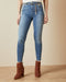 <P>Skinny Jean With Chain Belt</P>