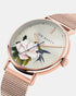 <P>Opal Dial Mesh Watch</P>