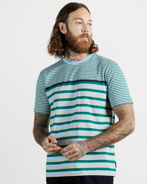 <P>Short Sleeve Stripe T-Shirt</P>
<P><Span>Earn Your Sartorial Stripes With Weights, Our Fun, Fuss-Free T-Shirt. Chuck On...