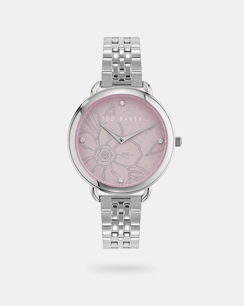 <P>Two Tone Metal Bracelet Watch</P>