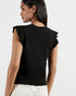 ZAPHIRA-Knitwear-Matchy-Matchy. The Zaphira Top Has Been Made From Lustrous Satin, Overlaid With A Subtle Floral Print. Finished With A Ribbed Hem And Frilled Sleeves In The Same Material, It Shapes And Highlights Your Femininity. We Would Team This Top With The Matching Skirt For The Full Wowser Effect.- Ted Baker Romania