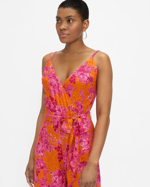 <P>Wide Leg Culotte Jumpsuit</P>