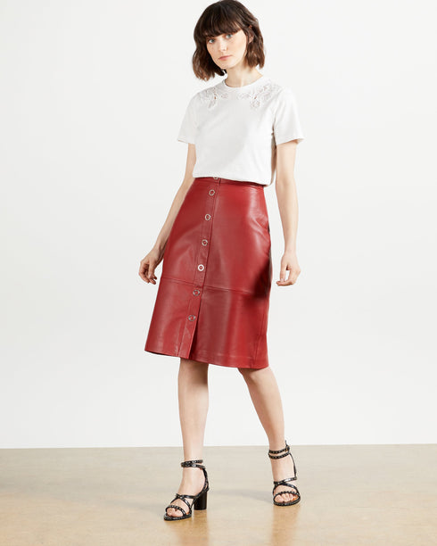 <P>Studded Mid Heel Gladiator Sandal</P>