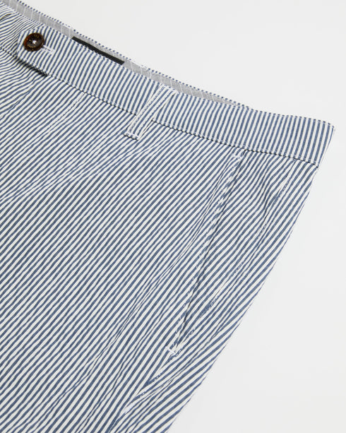 <P>White And Blue Stripe Short</P>