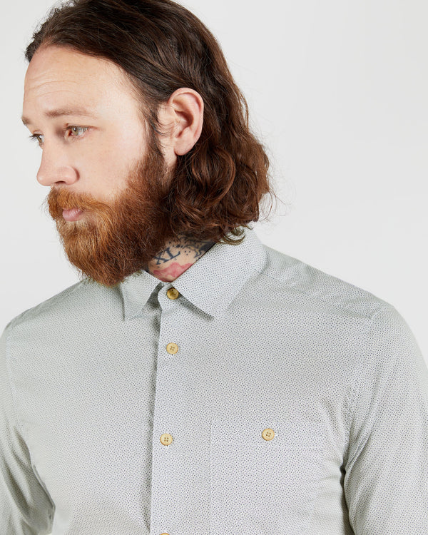 <P Class="Description">Add The Taco To Your Shirt Collection, In Its Subtle Geo Print And Classic Fit. This Shirt Will Pai...