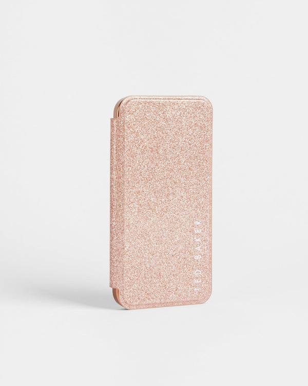 DIANOE-Technology-Protect Your Tech With Exquisite Flair Thanks To Dianoe. This Pretty Case Fits The Iphone 12 And Iphone 12 Pro And Showcases A Stylish Glitter Finish Perfect For Brightening Up Everyday Errands With Pizzazz. Ted Baker accessories collection Glitter finish Suitable for iPhone 12 and iPhone 12 Pro Internal mirror Ted Baker-branded- Ted Baker Romania