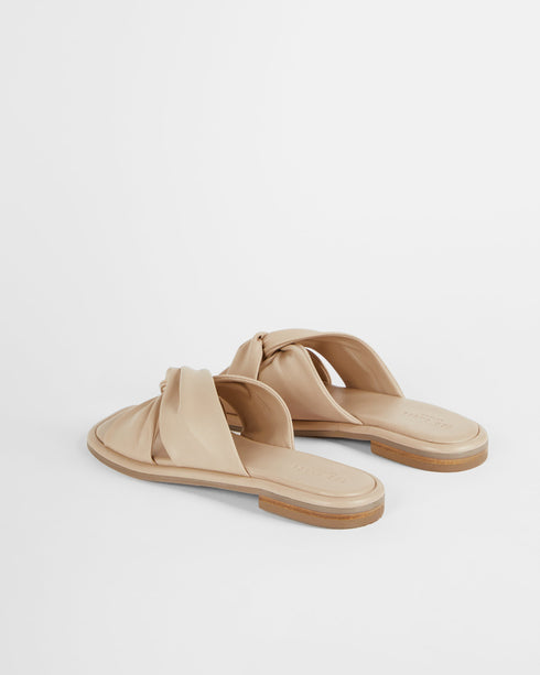 <P>Soft Leather Flat Sandal</P>