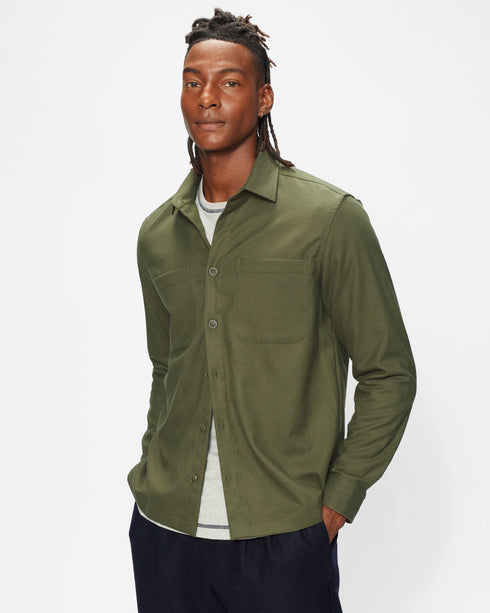 <P>Ls Twill Flannel Shacket</P>