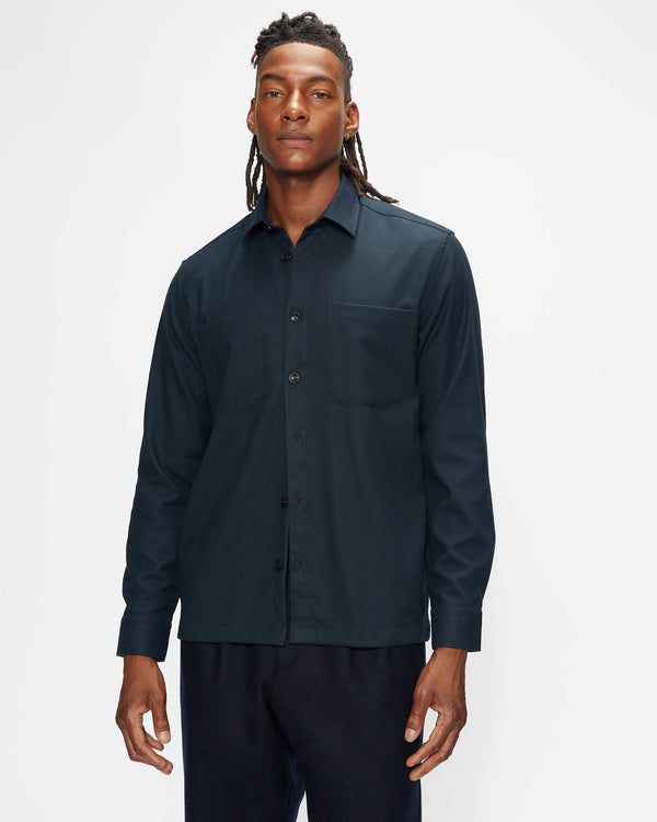 <P>Ls Twill Flannel Shacket</P>