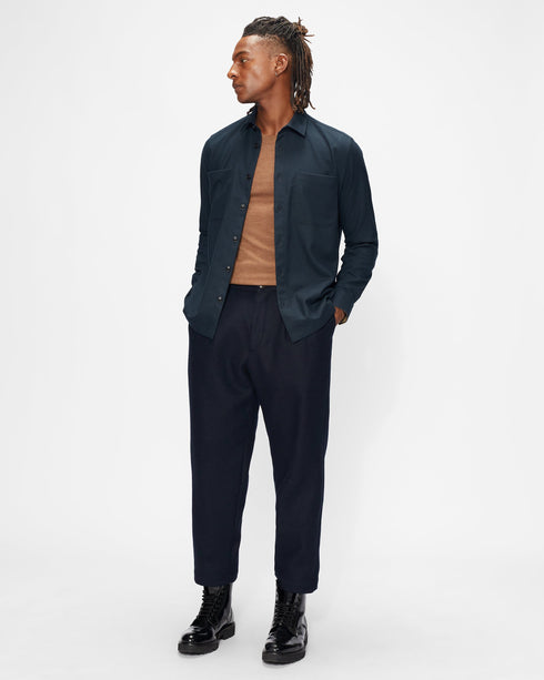 <P>Ls Twill Flannel Shacket</P>