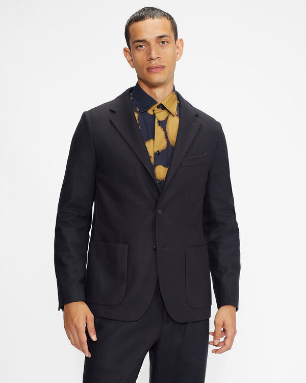 <P>Plain Flannel Blazer</P>