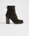 <P>Leather Lace Up Chunky Heeled Boot</P>