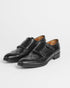Men's leather black shoes