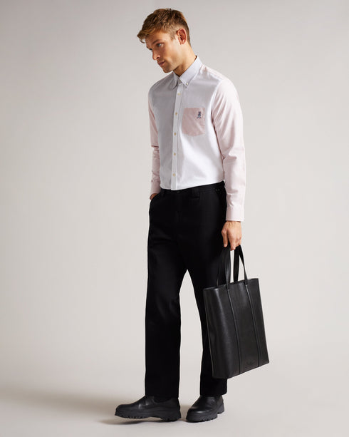 <P>Ls Colour Block Oxford Shirt</P>