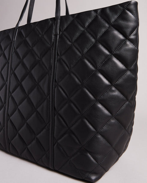 <P>Quilted Studded Tote</P>