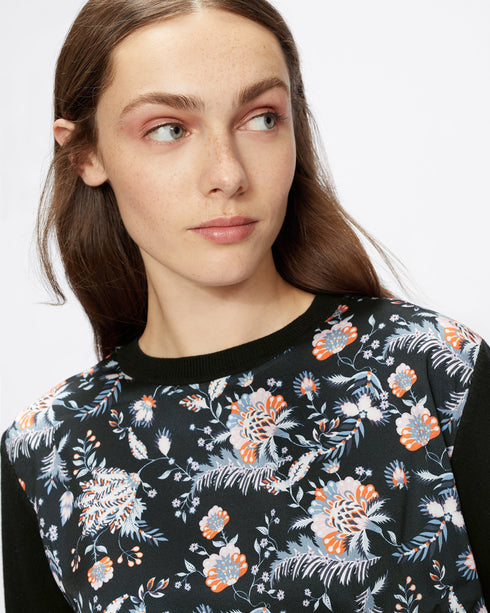 WERTI-Knitwear-Woven Front Jumper- Ted Baker Romania