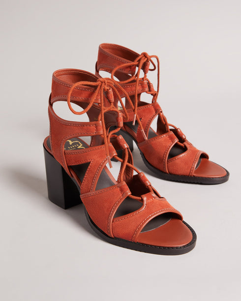 <P>Block Heel Ghillie Sandal</P>