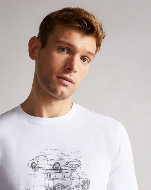 <P>Ss Car Graphic Printed T-Shirt</P>