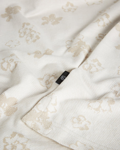 <P>Ss Flower Jacquard Polo</P>