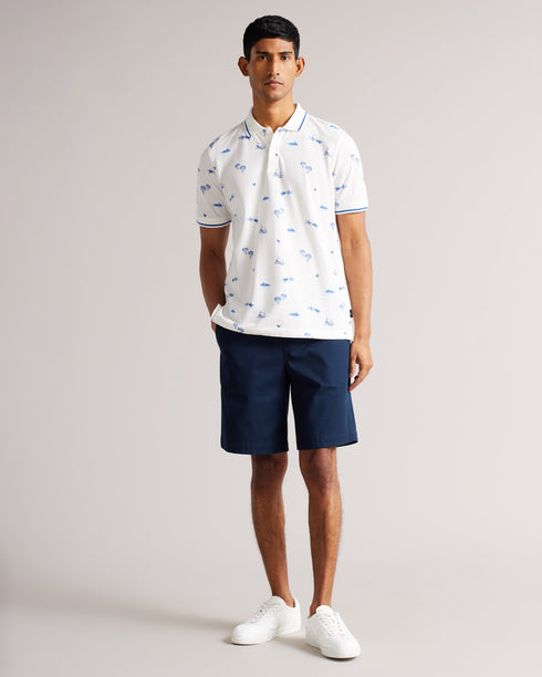 <P>Ss Printed Polo</P>