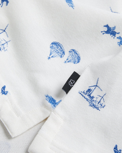 <P>Ss Printed Polo</P>