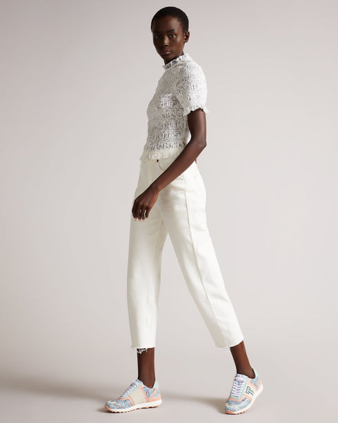 <P>Flirty Texture Retro Trainer</P>