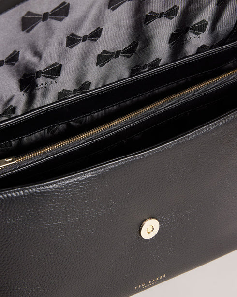 <P>Suede Padlock Shoulder Bag</P>