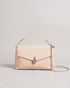 <P>Suede Padlock Shoulder Bag</P>