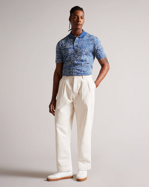 <P>Ss All-Over Floral Jacquard Polo</P>