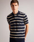 CROMER-Knitwear-Score some style points with CROMER in your collection. This easy-going polo features short sleeves, a classic collar and painted stripes. From a morning walk to an evening at the pub, this vibrant tee is just right.By choosing Ted Baker cotton products, you're supporting our investment in the Better Cotton Initiative's mission. This product is sourced via a system of mass balance and therefore may not contain Better Cotton. Polo shirt Knitted 100% cotton Short sleeved Classic collar Painted