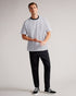 AEGEAN-Tops-Catch the wave and never let it go with AEGEAN. A modern design in a subtle wave pattern makes this stylish summer top unforgettable, while a short sleeve construction keeps it breezy for warm days.By choosing Ted Baker cotton products, you're supporting our investment in the Better Cotton Initiative's mission. This product is sourced via a system of mass balance and therefore may not contain Better Cotton. Graphic T-shirt 100% Cotton Striped graphic print Short sleeved Crew neck Relaxed fit Ell
