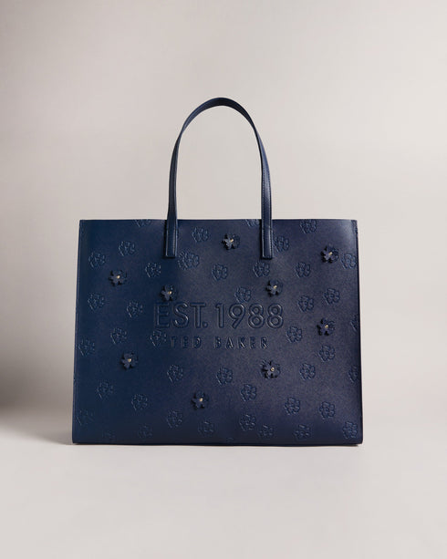 <P>Applique Debossed Floral Ew Icon</P>