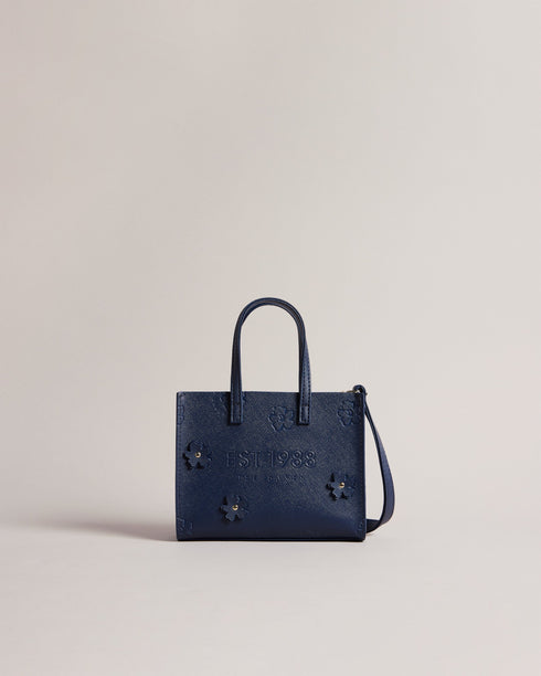 <P>Mini Crossbody Applique Debossed Floral Icon</P>