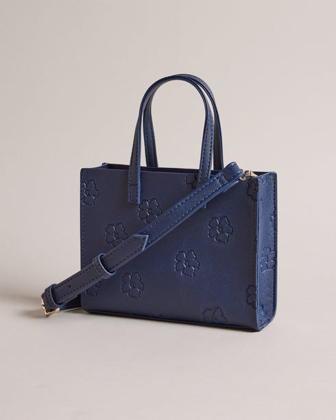 <P>Mini Crossbody Applique Debossed Floral Icon</P>